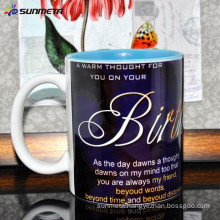 Hot selling High Quanlity 11oz sublimation blank ceramic coffee mugs for wholesales